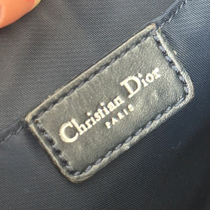 Christian Dior Blue Trotter Monogram Shoulder Bag w/ Dustbag