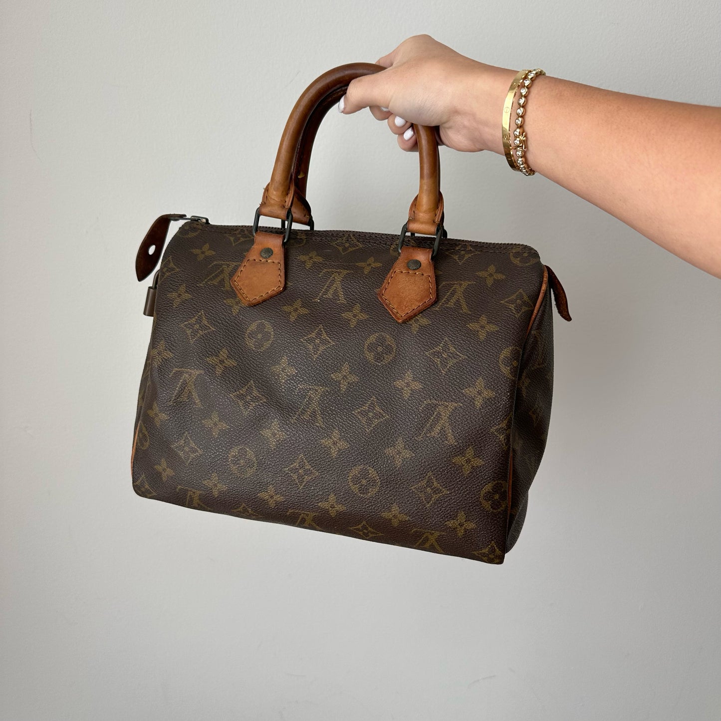 Louis Vuitton Brown Monogram Speedy 25