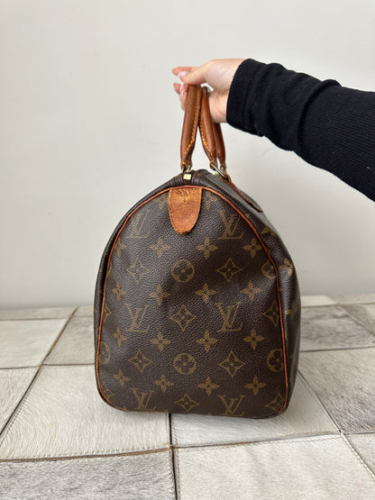 Louis Vuitton Brown Monogram Speedy 30