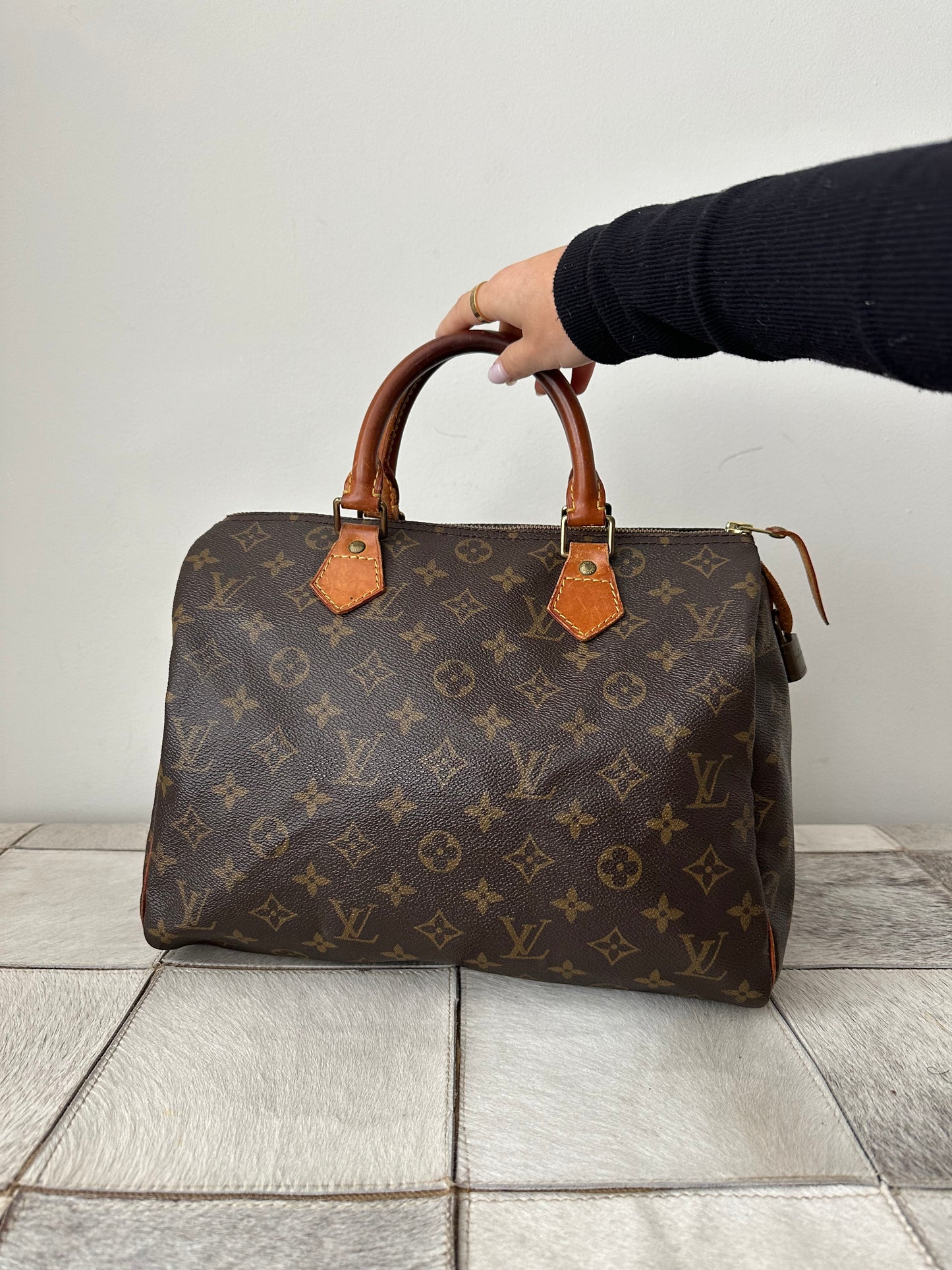 Louis Vuitton Brown Monogram Speedy 30