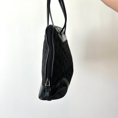 Gucci Monogram Black Shoulder Bag