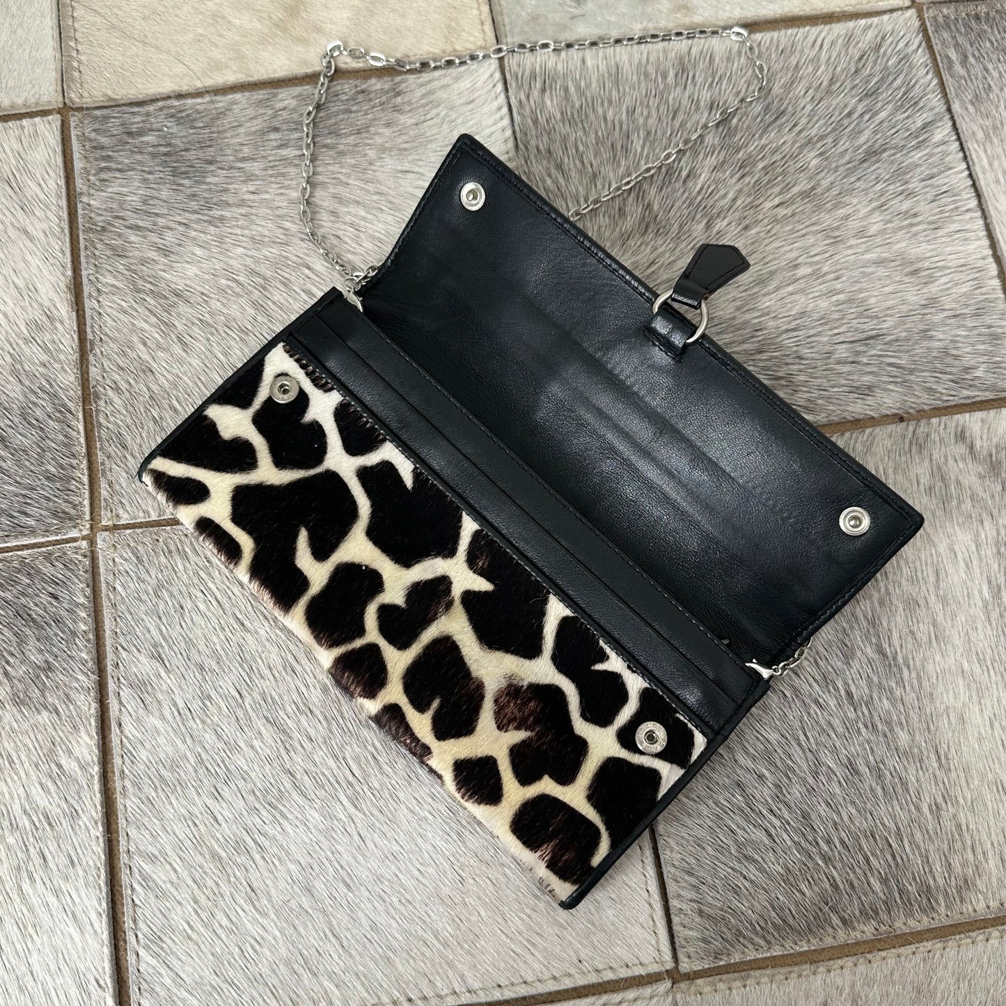 RARE Prada Ponyhair Giraffe Wallet On Chain