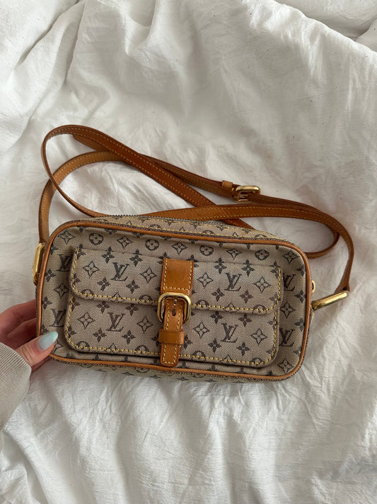 Louis Vuitton Juliette MM Blue Monogram Crossbody Bag