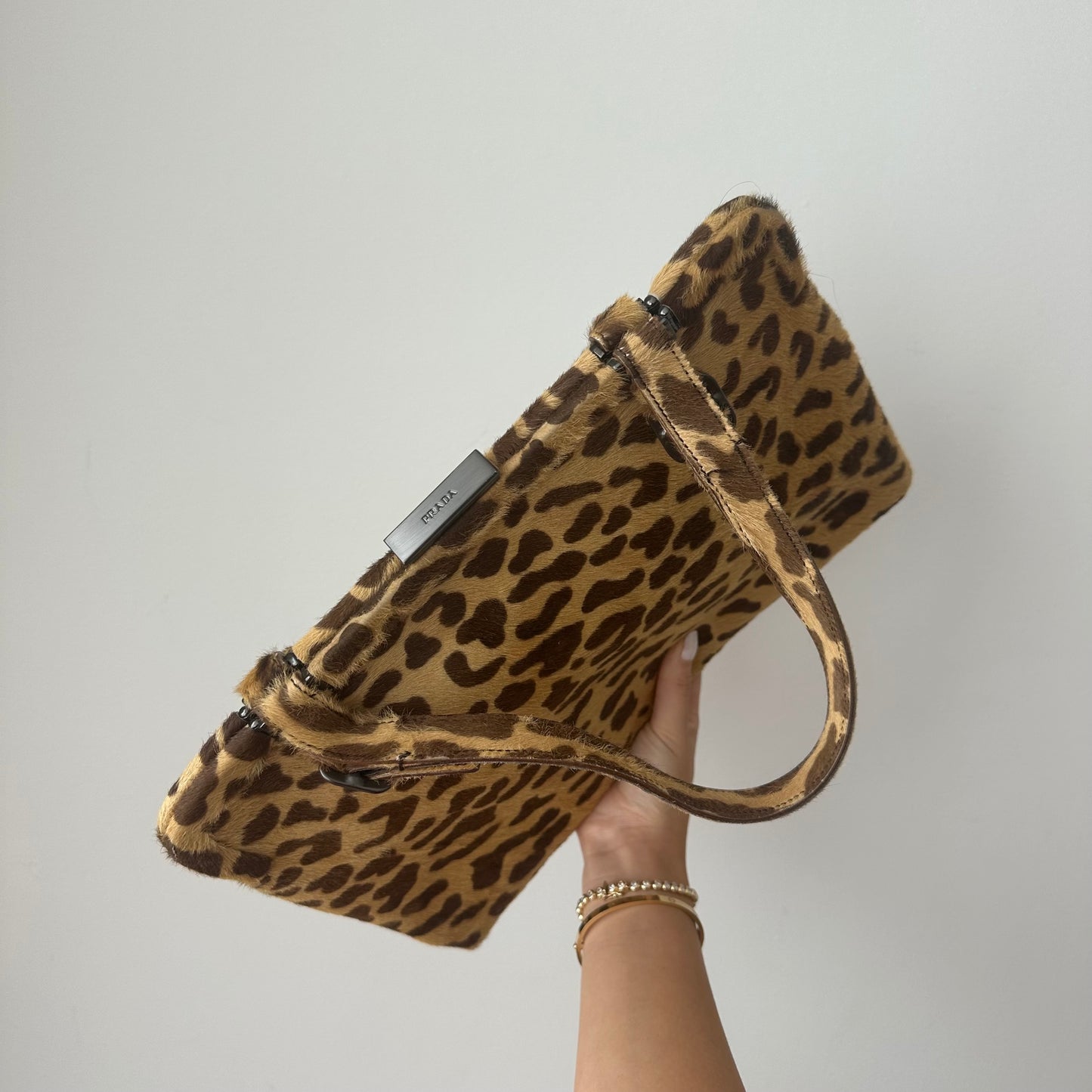 RARE Prada Ponyhair Cheetah Shoulder Bag w/ Papers