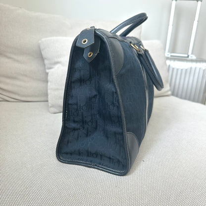 Christian Dior Navy Diorissimo Monogram Trotter Tote Bag