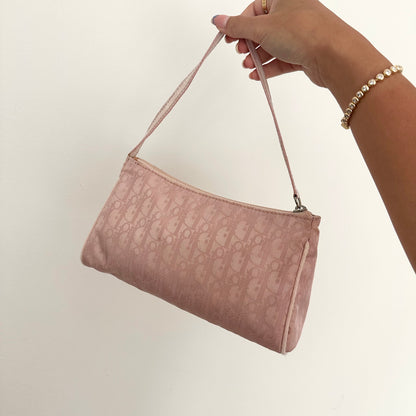 Christian Dior Light Pink Monogram Pochette Bag