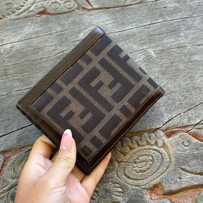 Fendi Zucca Monogram Bifold Wallet