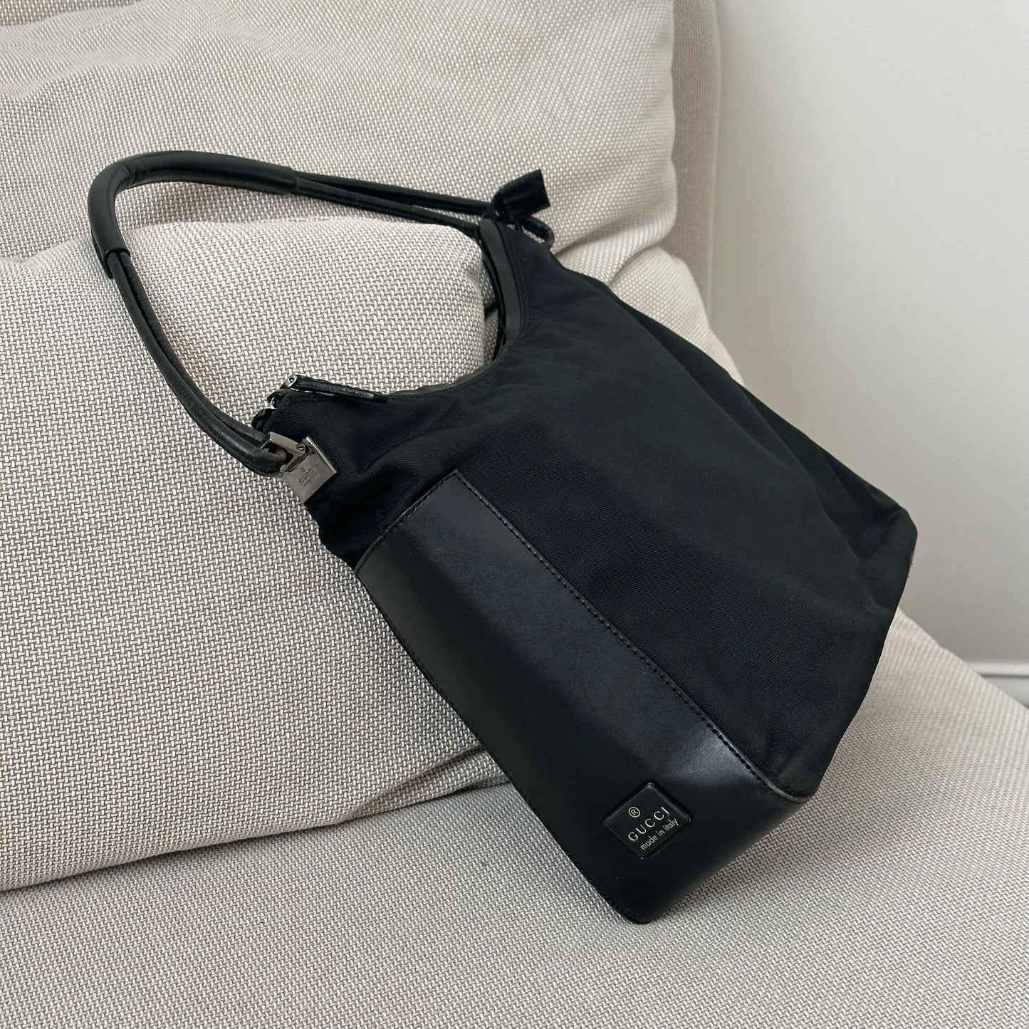 Gucci Black Nylon Classic Shoulder Bag