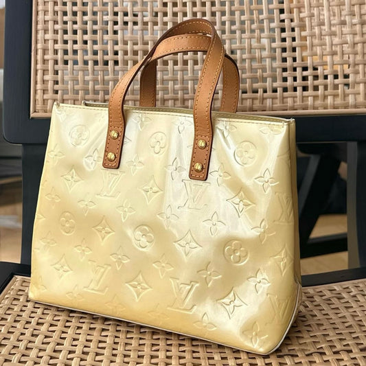 Louis Vuitton Yellow Vernis Reade PM Bag