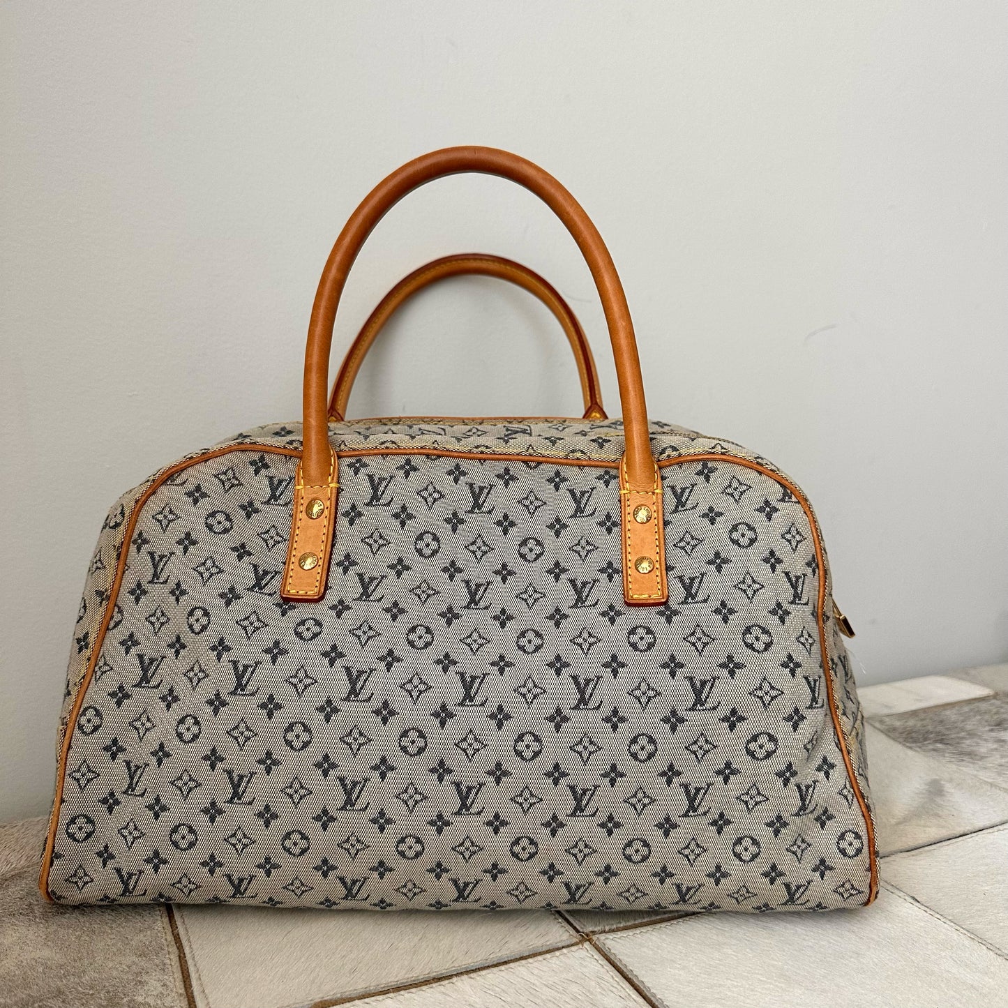 Louis Vuitton Denim Monogram Mini Marie Boston Bag