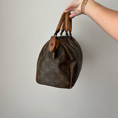 Louis Vuitton Brown Monogram Speedy 25