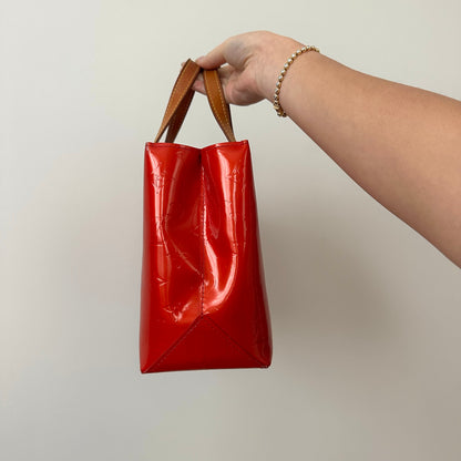 Louis Vuitton Red Vernis Reade PM Bag