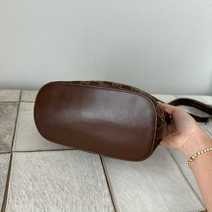 Gucci Brown Monogram Bucket Shoulder Bag