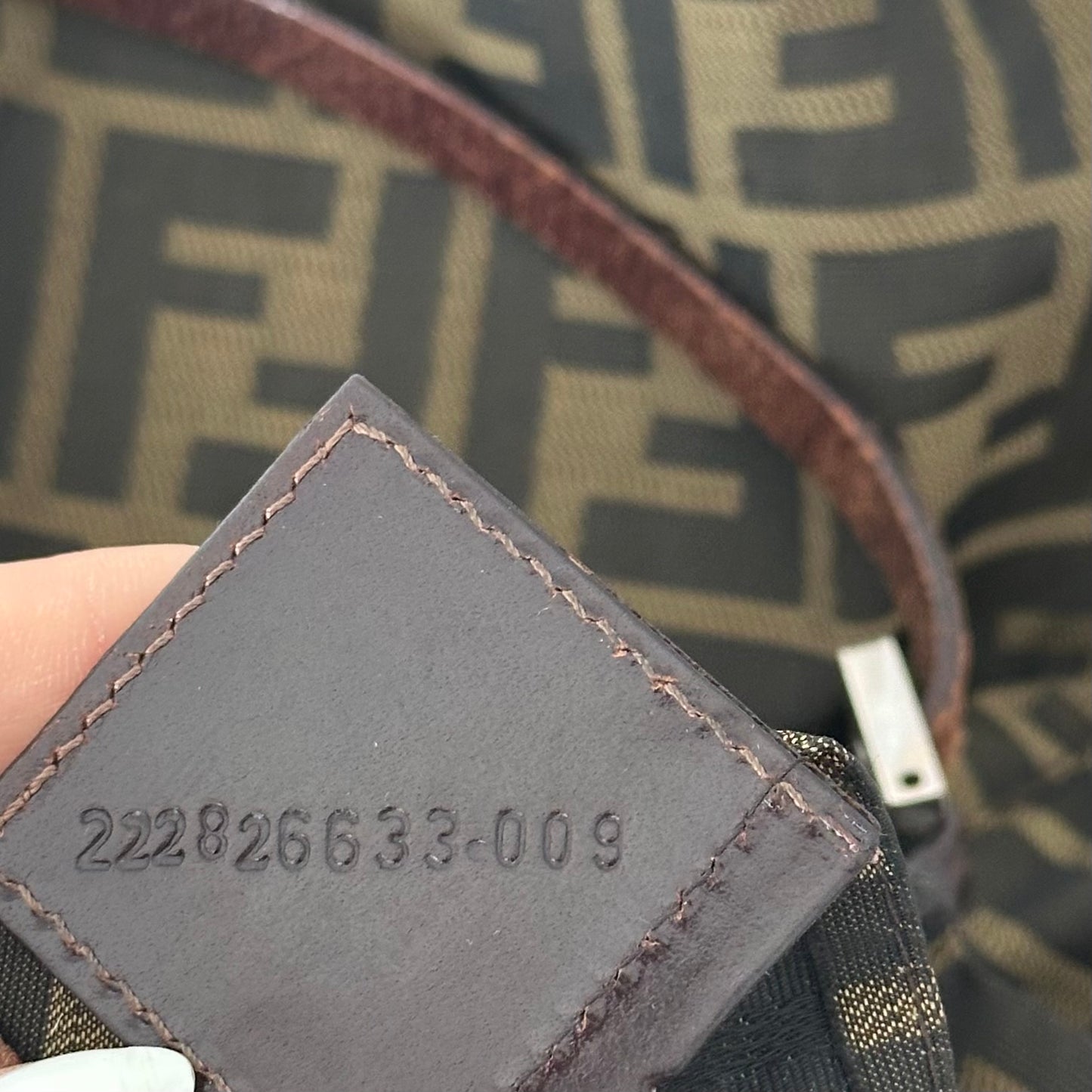 Fendi Zucca Monogram Shoulder Tote