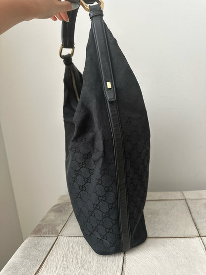 Gucci Black Monogram Large Tote Bag