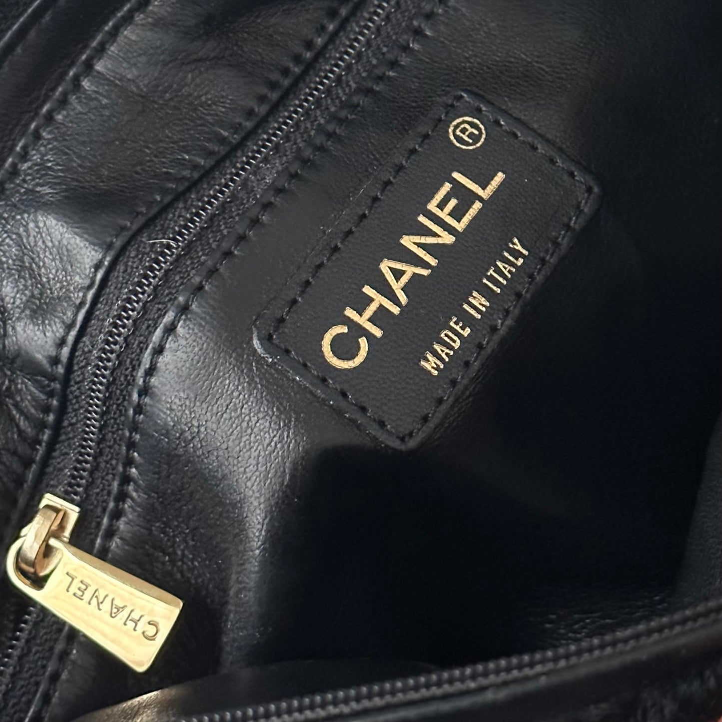 SUPER RARE Chanel Persian Lamb Black Fur Leather Shoulder Bag