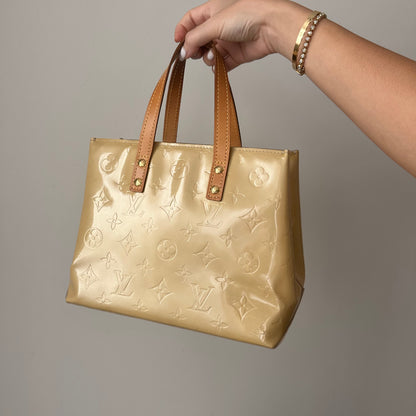 Louis Vuitton Yellow Vernis Reade PM Bag