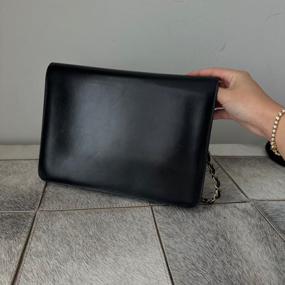 Chanel Black Smooth Lambskin Flap Bag