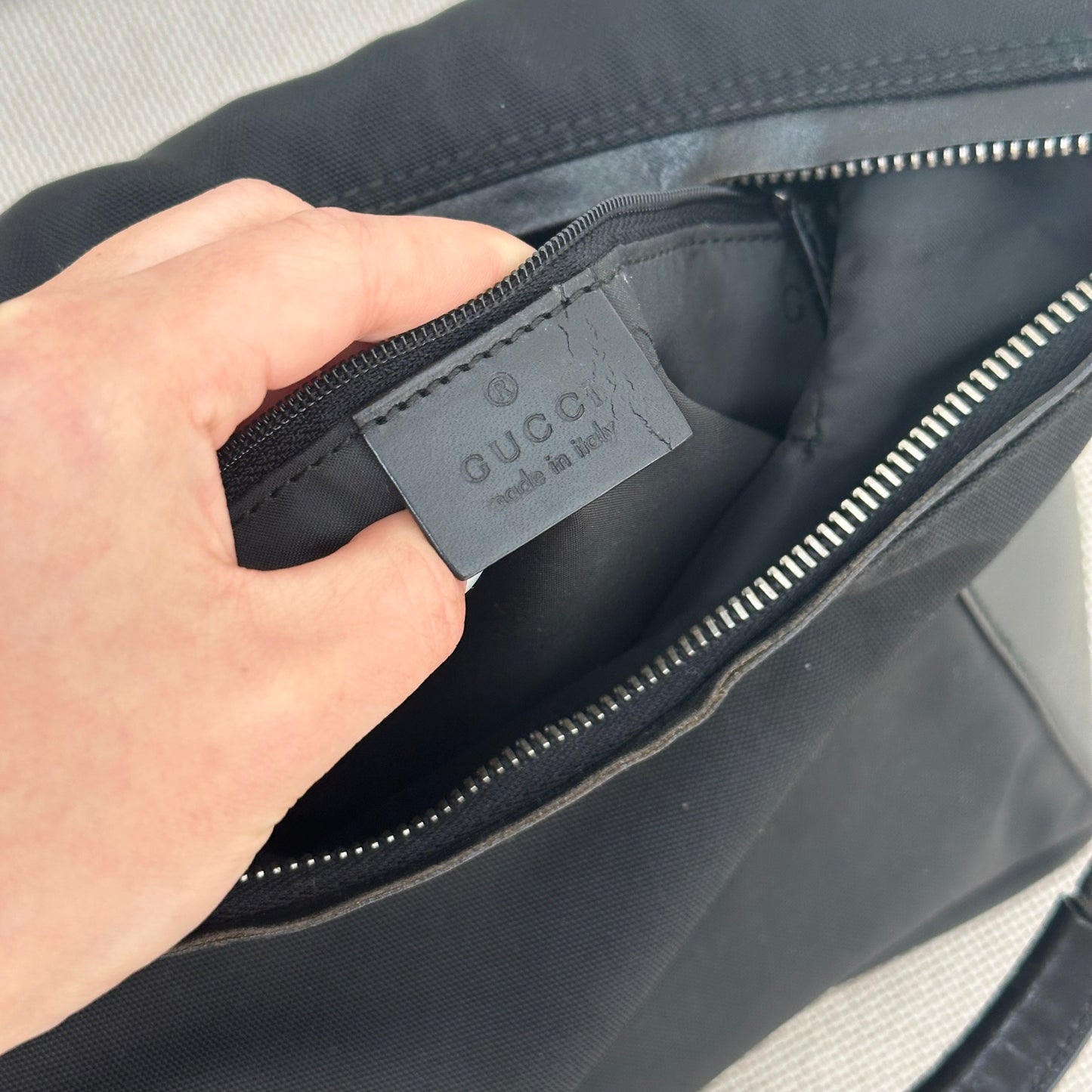 Gucci Black Nylon Classic Shoulder Bag