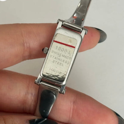 Gucci Black Silver Horsebit Watch