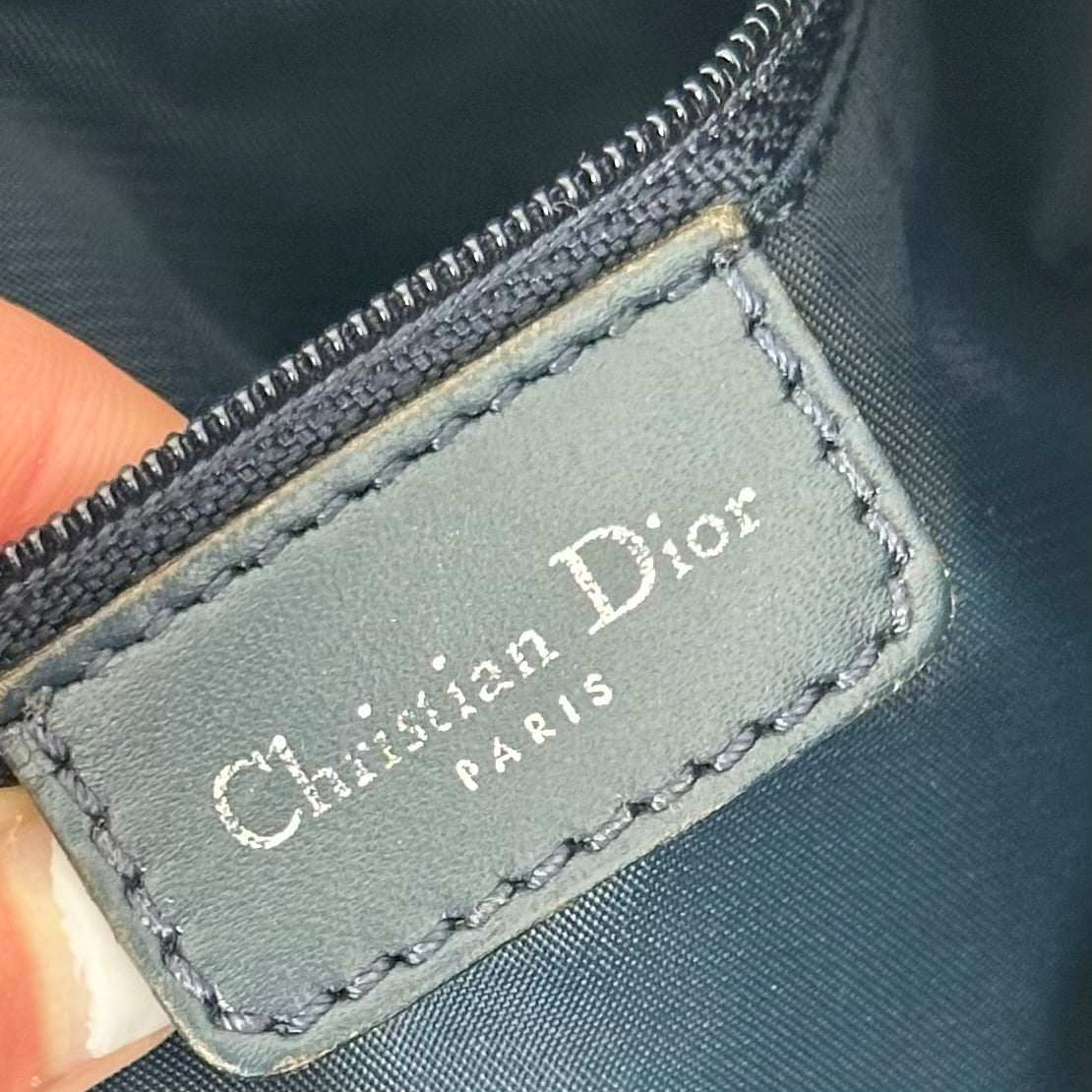 Christian Dior Monogram Dark Navy Crossbody Bag