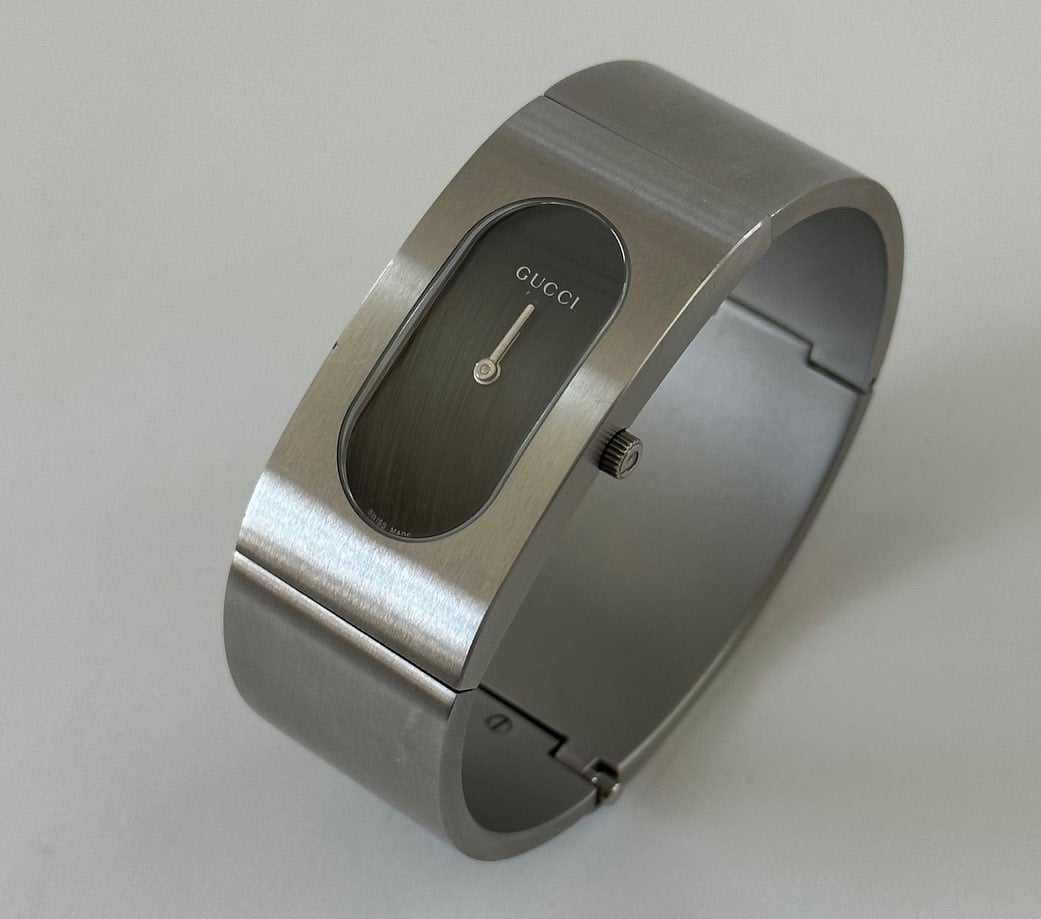 Gucci Silver Bangle Watch