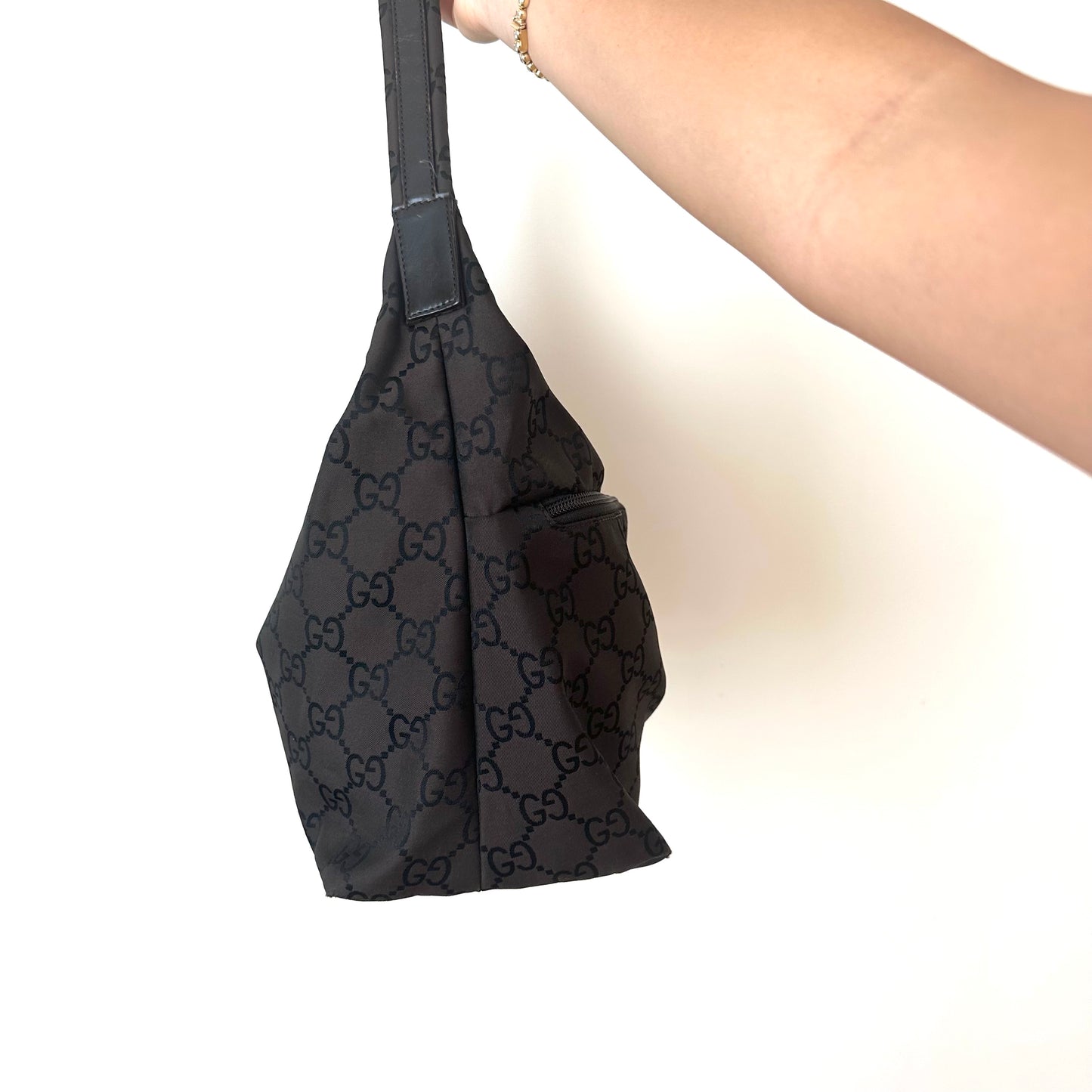 Gucci Brown Monogram Multi Pocket Shoulder Bag