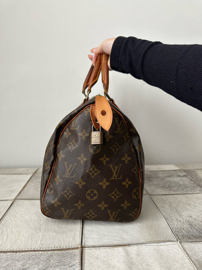 Louis Vuitton Brown Monogram Speedy 30