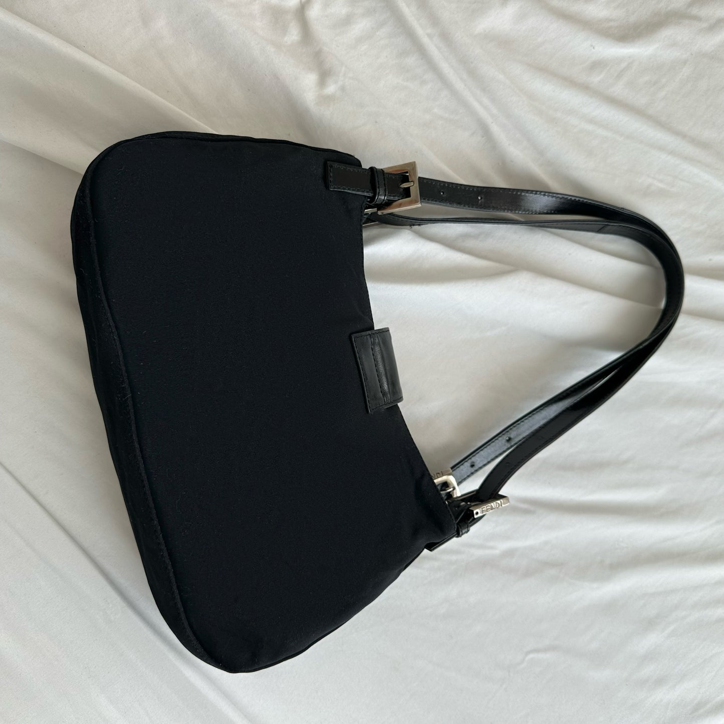 Fendi Black Mamma Baguette Shoulder Bag