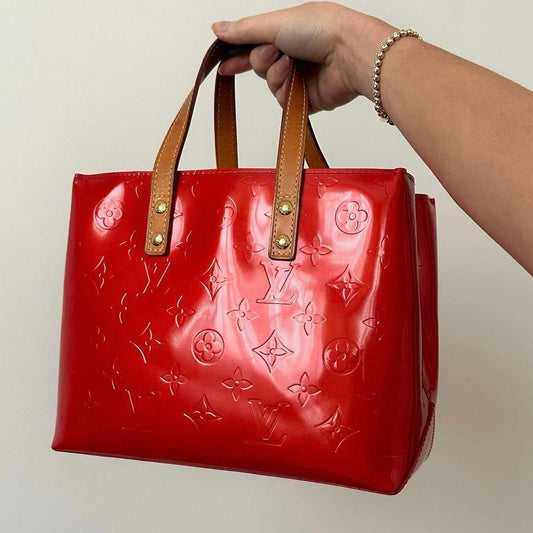 Louis Vuitton Red Vernis Reade PM Bag