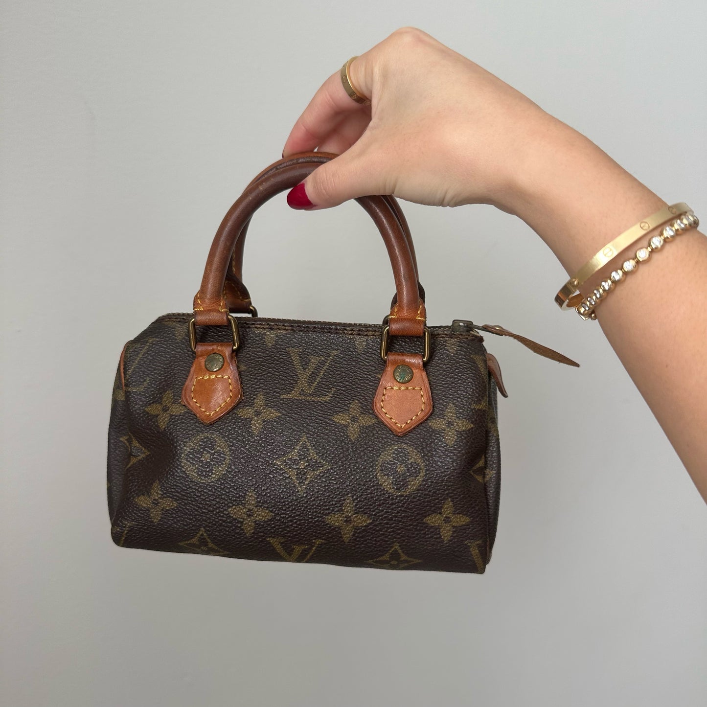 Louis Vuitton Brown Monogram Mini Nano Speedy