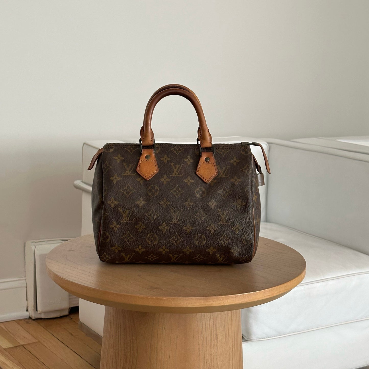 Louis Vuitton Brown Monogram Speedy 25