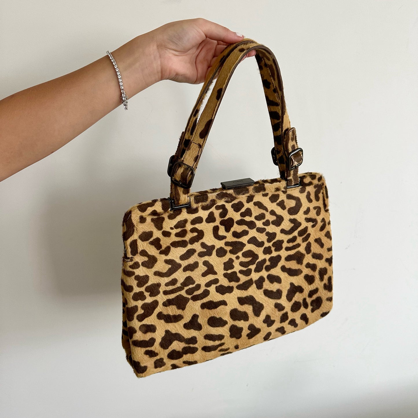 RARE Prada Ponyhair Cheetah Shoulder Bag w/ Papers