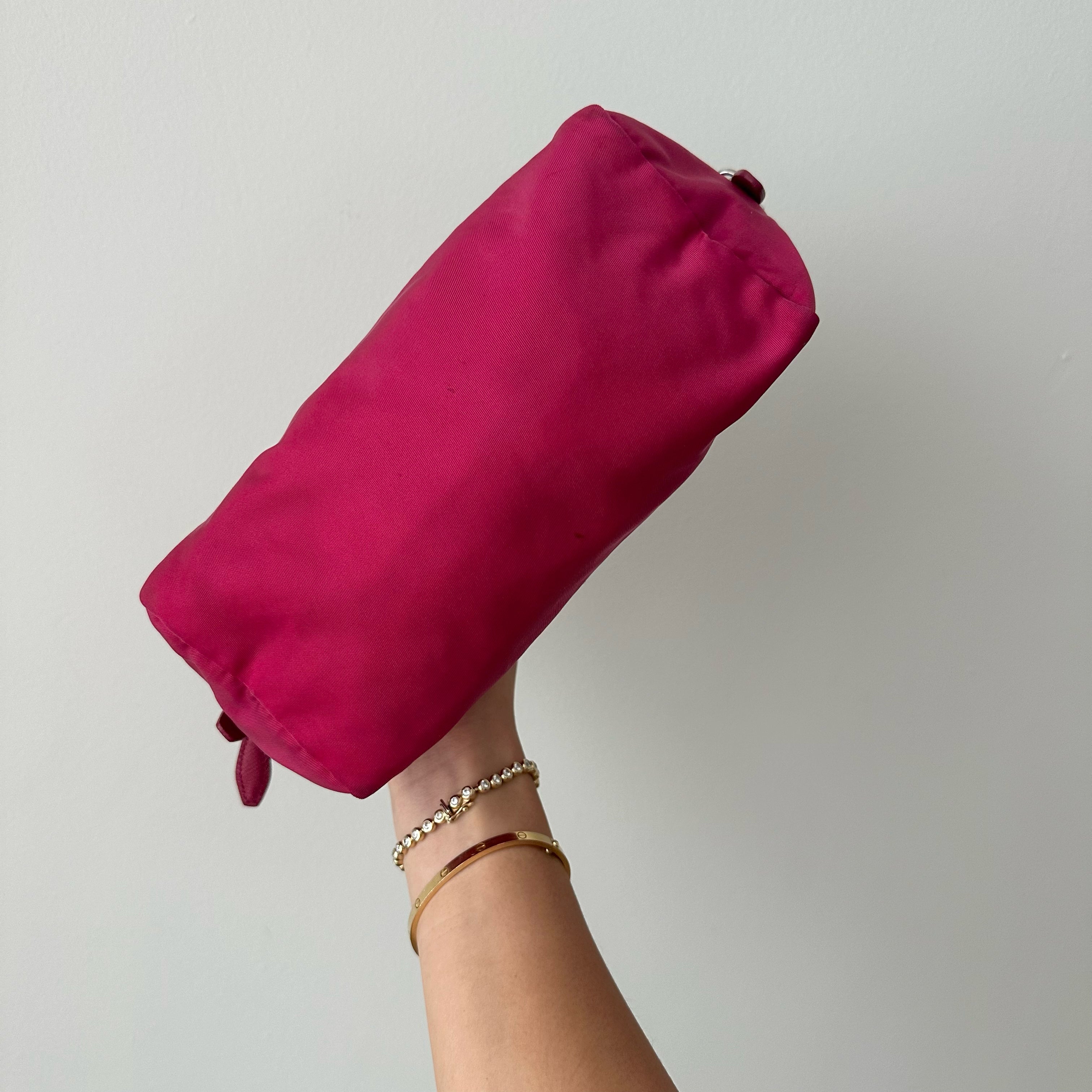 Pink hotsell Nylon Wrist pouch