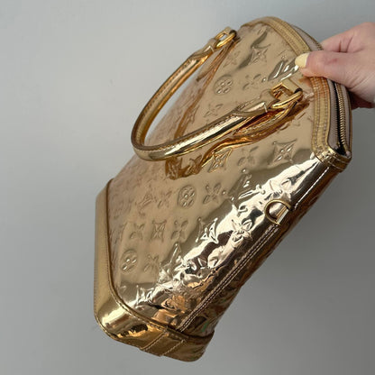 RARE Louis Vuitton 2005 Gold Miroir Lock It Bag