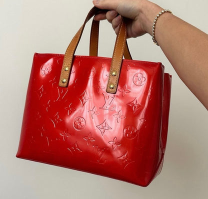 Louis Vuitton Vernis Red Reade PM Bag w/ Box & Dustbag