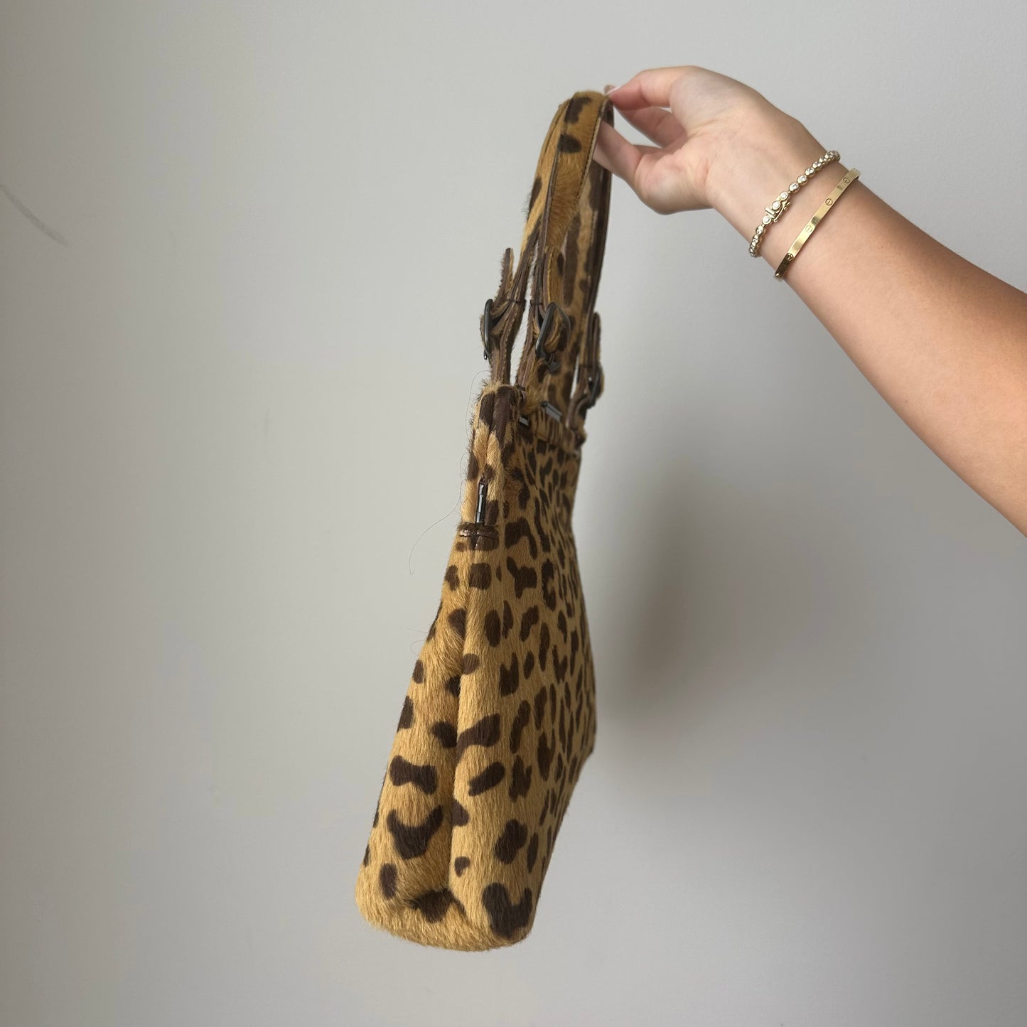 RARE Prada Ponyhair Cheetah Shoulder Bag w/ Papers