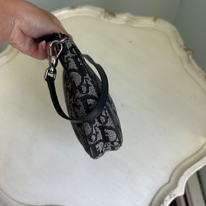 Christian Dior Trotter Black Monogram Saddle Bag