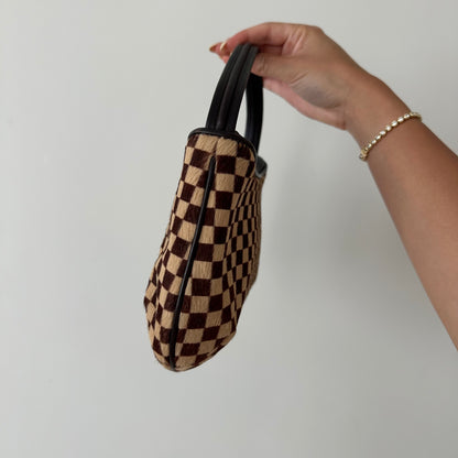 RARE Louis Vuitton Damier Ponyhair Sauvage Tiger Bag