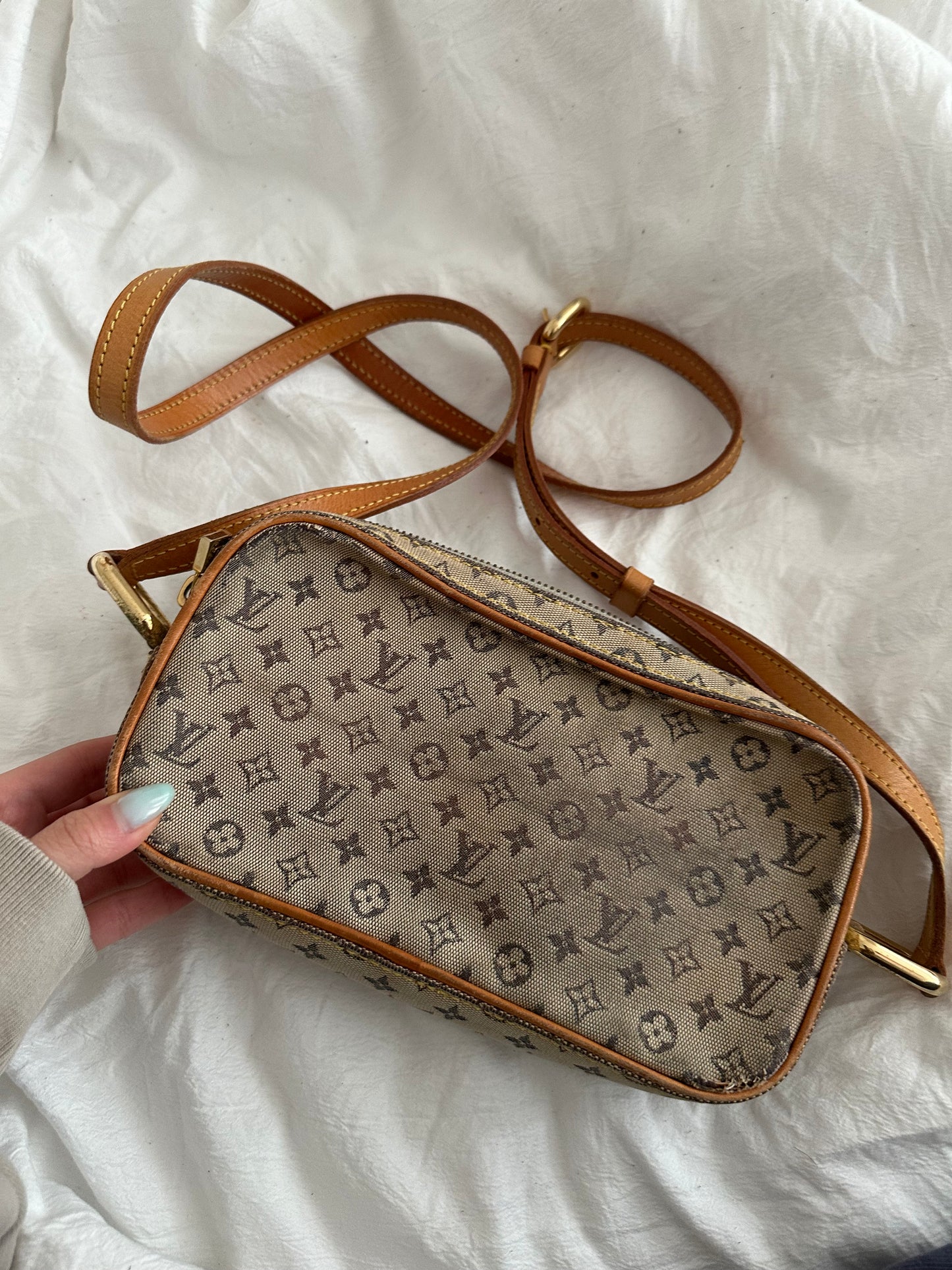 Louis Vuitton Juliette MM Blue Monogram Crossbody Bag