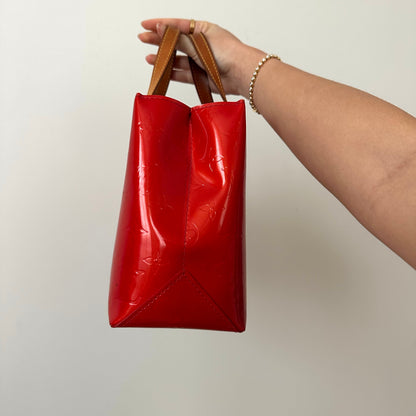 Louis Vuitton Red Vernis Reade PM Bag
