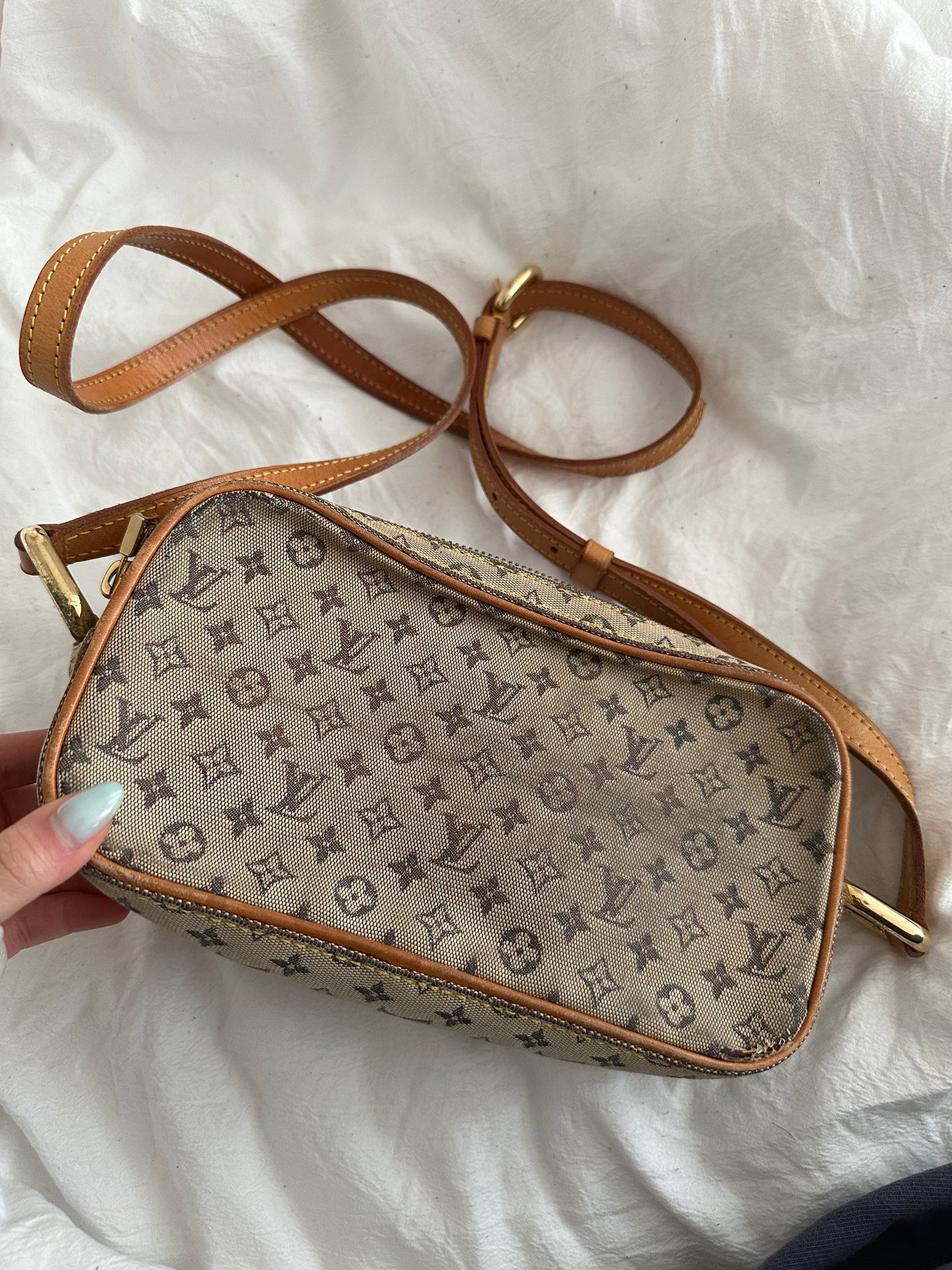 Louis Vuitton Juliette MM Blue Monogram Crossbody Bag