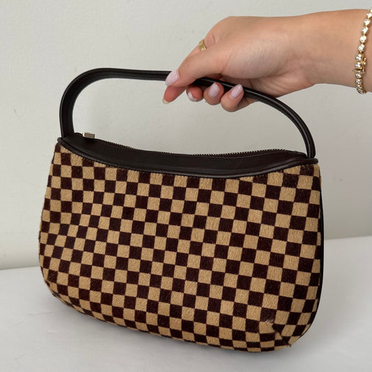 RARE Louis Vuitton Damier Ponyhair Sauvage Tiger Bag