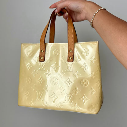 Louis Vuitton Vernis Baby Yellow Reade PM Bag