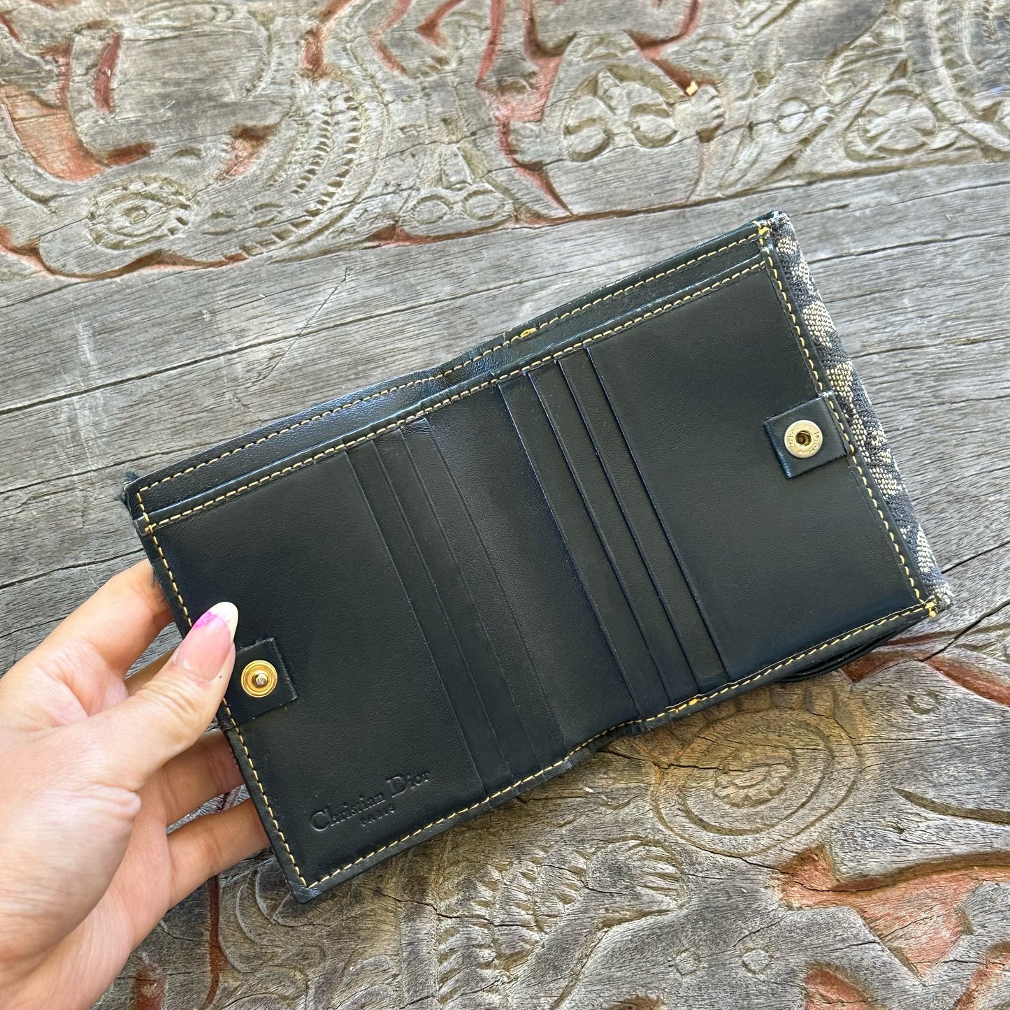 Christian Dior Trotter Saddle Compact Wallet