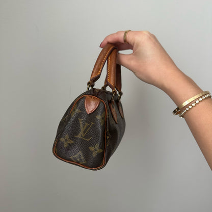 Louis Vuitton Brown Monogram Mini Nano Speedy