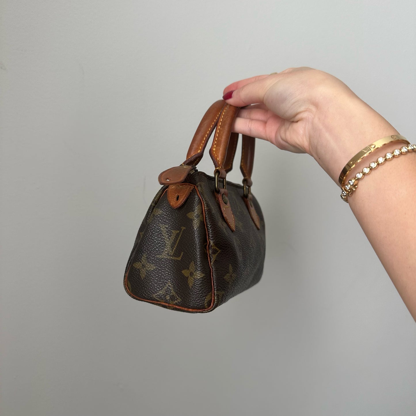 Louis Vuitton Brown Monogram Mini Nano Speedy