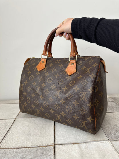 Louis Vuitton Brown Monogram Speedy 30