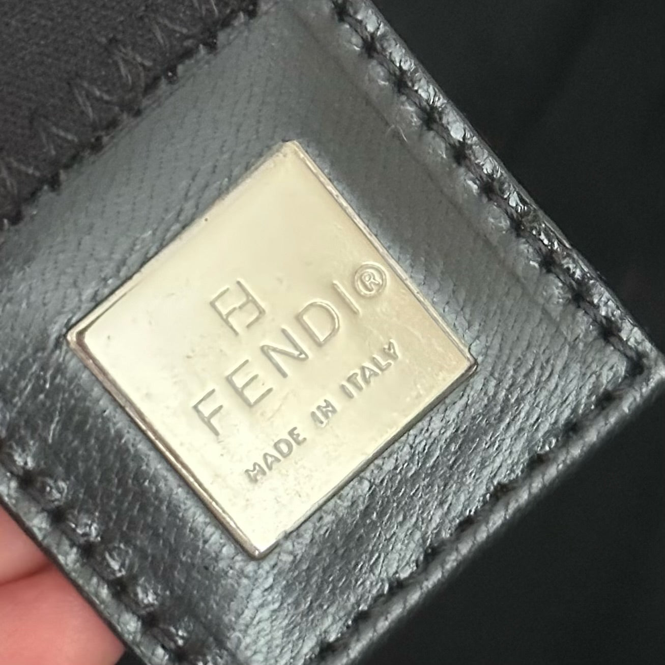 Fendi Black Mamma Baguette Shoulder Bag