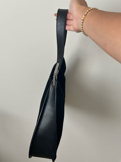 Gucci Black Suede Classic Shoulder Bag